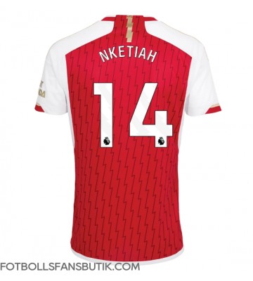 Arsenal Eddie Nketiah #14 Replika Hemmatröja 2023-24 Kortärmad